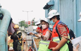 Site Visit Direktorat Air Minum Ditjen Cipta Karya PUPR dan Para Delegasi, Ke Pit 2, Trase Sentra Timur – Proyek SPAM Regional Jatiluhur I