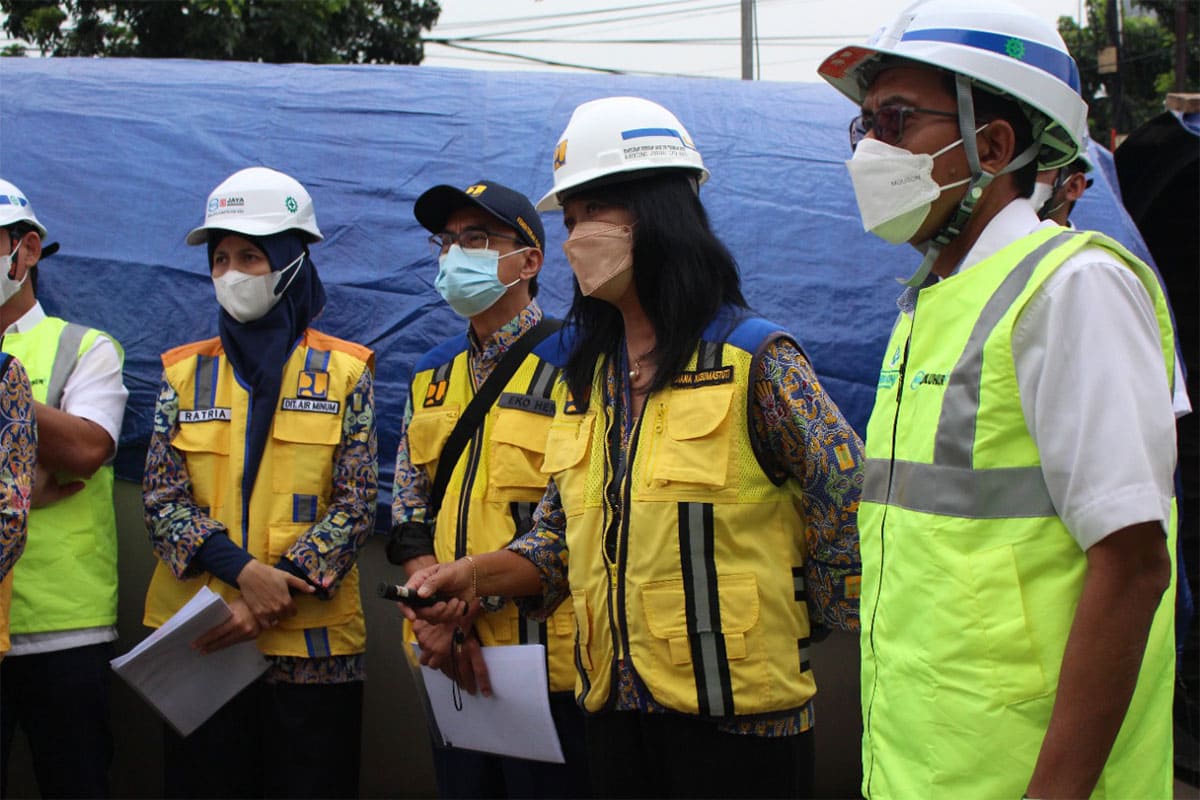 Dirjen Cipta Karya Kementerian PUPR Tinjau Pit 2 Sentra Timur dan Offtaker Jatibening, Proyek SPAM Regional Jatiluhur I